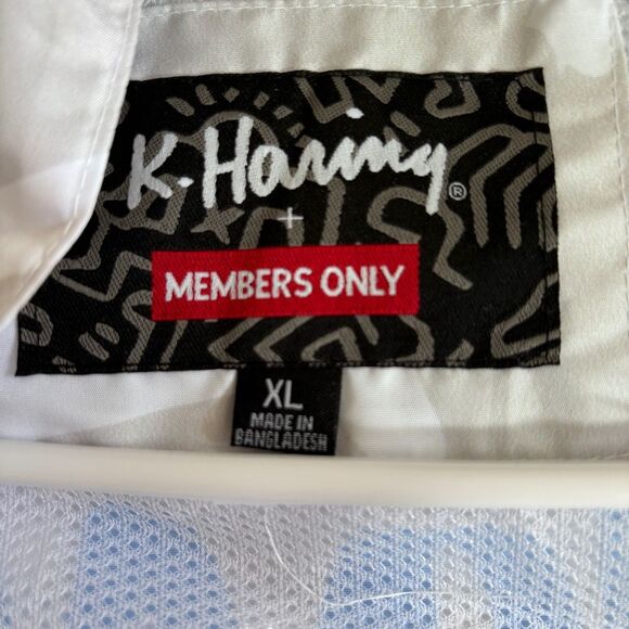 NWT Members Only x Keith Haring Windbreaker Jacket Sz XL - Picture 14 of 15